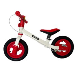   Fékkel szerelt futóbicikli – tanulóbicikli 2-3 éveseknek (Fehér/Piros)